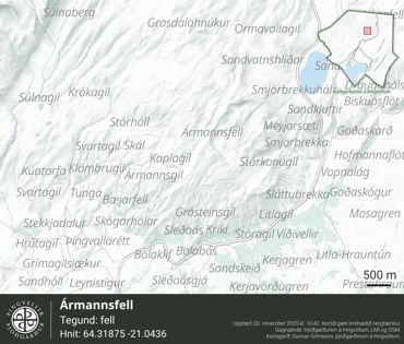 Ornefni Atlas Armannsfell 55B3