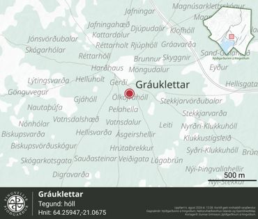 Ornefni Atlas Grauklettar 683D