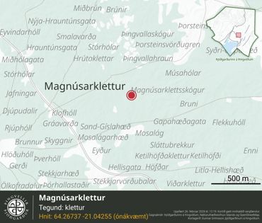 Ornefni Atlas Magnusarklettur 94F1