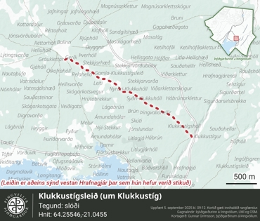 Ornefni Atlas Klukkustigsleid 0931