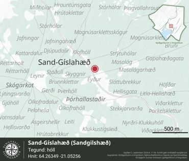 Ornefni Atlas Sand Gislahaed D58b