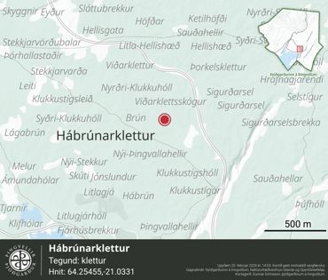 Ornefni Atlas Habrunarklettur 7293