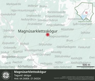 Ornefni Atlas Magnusarklettsskogur C06b