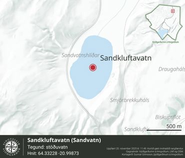 Ornefni Atlas Sandkluftavatn 1Ad8