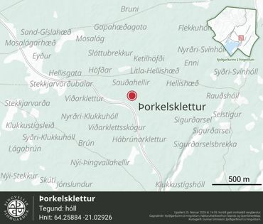 Ornefni Atlas Thorkelsklettur 8A91