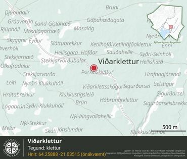 Ornefni Atlas Vidarklettur 2F77