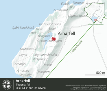 Ornefni Atlas Arnarfell 2146