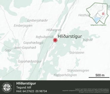Ornefni Atlas Hlidarstigur A886