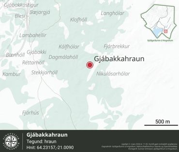 Ornefni Atlas Gjabakkahraun 145F
