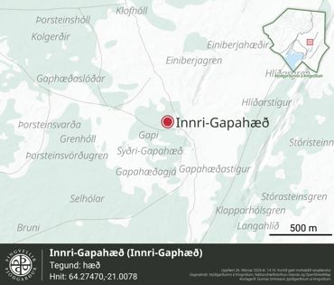 Ornefni Atlas Innri Gapahaed A188