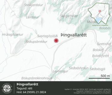 Ornefni Atlas Thingvallarett 10Ef