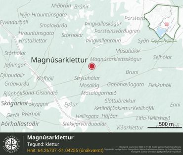 Ornefni Atlas Magnusarklettur 94F1