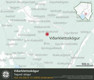 Ornefni Atlas Vidarklettsskogur 53F9