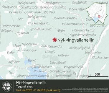 Ornefni Atlas Nyi Thingvallahellir D330