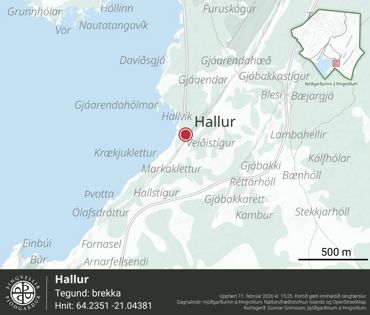 Ornefni Atlas Hallur E77a