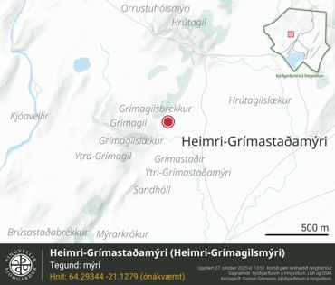 Ornefni Atlas Heimri Grimastadamyri A36d